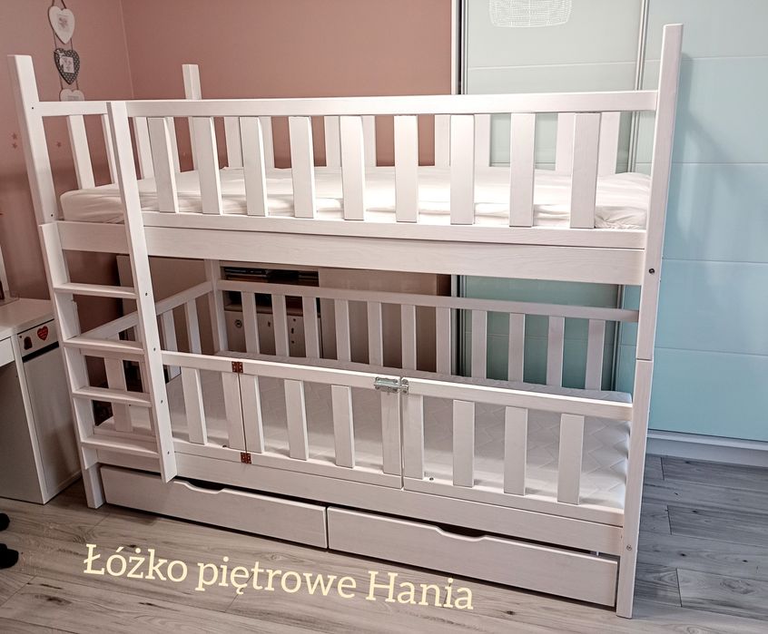 Łóżko domek - łóżka drewniane dziecięce piętrowe, klasyczne, domki