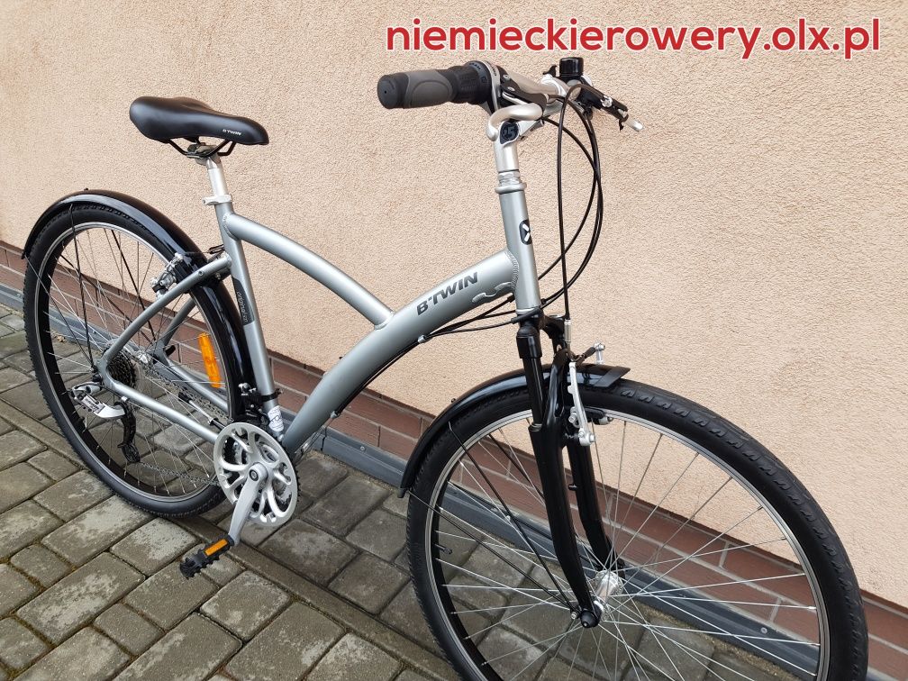 Rower męski BTWIN koła 28 SHIMANO ALUMINIUM okazja rabat WYSYŁKA