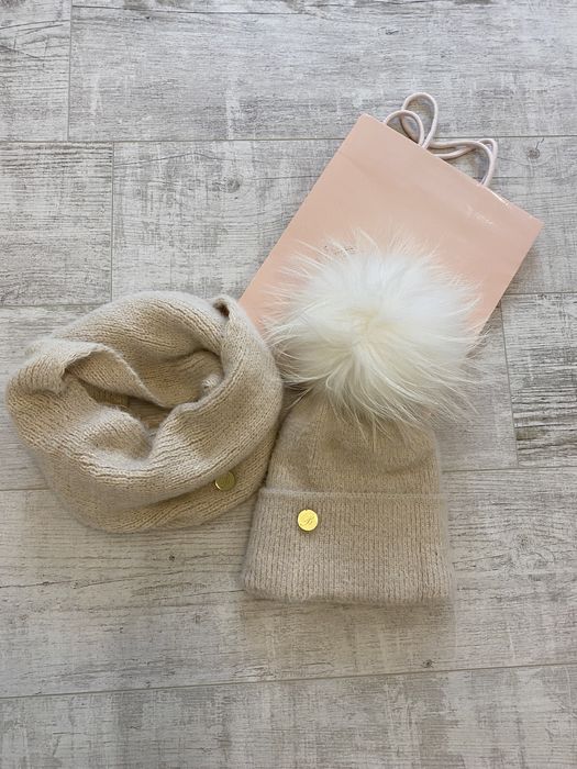 Шикарный зимние и демисезонный комплекты шапка и шарф blumarine Италия