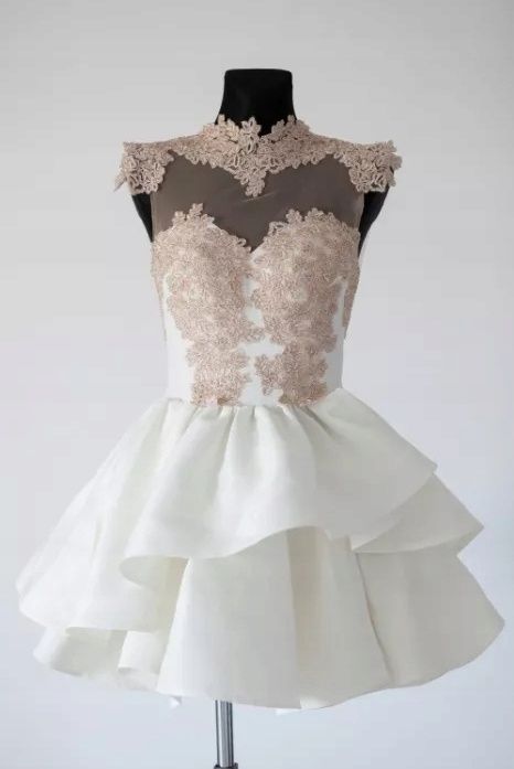 Sukienka biała Lou Joelle siwiec