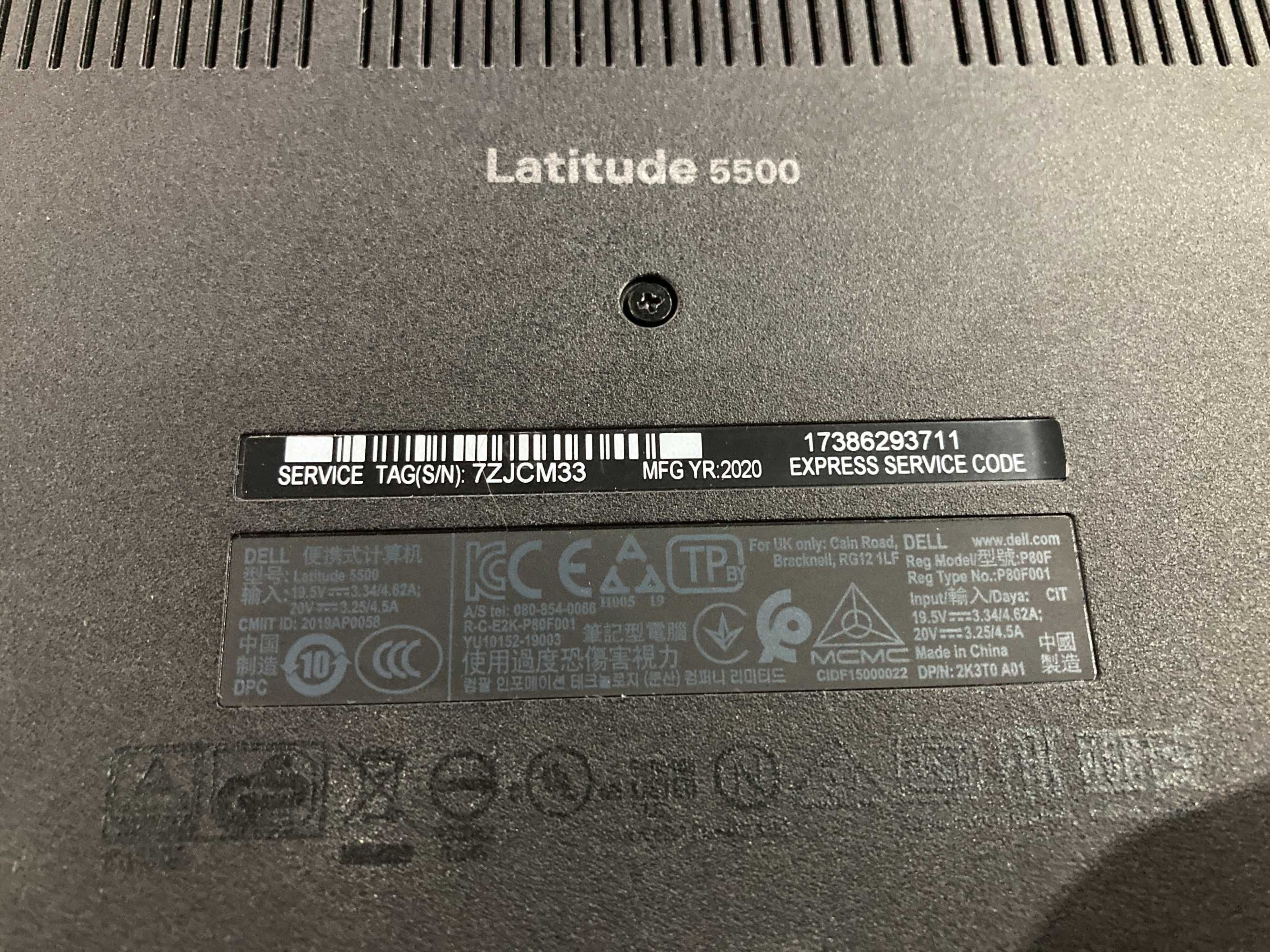Dell Latitude 5500 HD i7-8665U