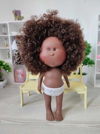 Іспанська лялька мулатка Mia Nines d'Onil без одягу, 30 см
