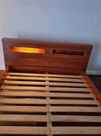 Łóżko drewniane VOX 140x200 podwójne z zagłówkiem i szufladą