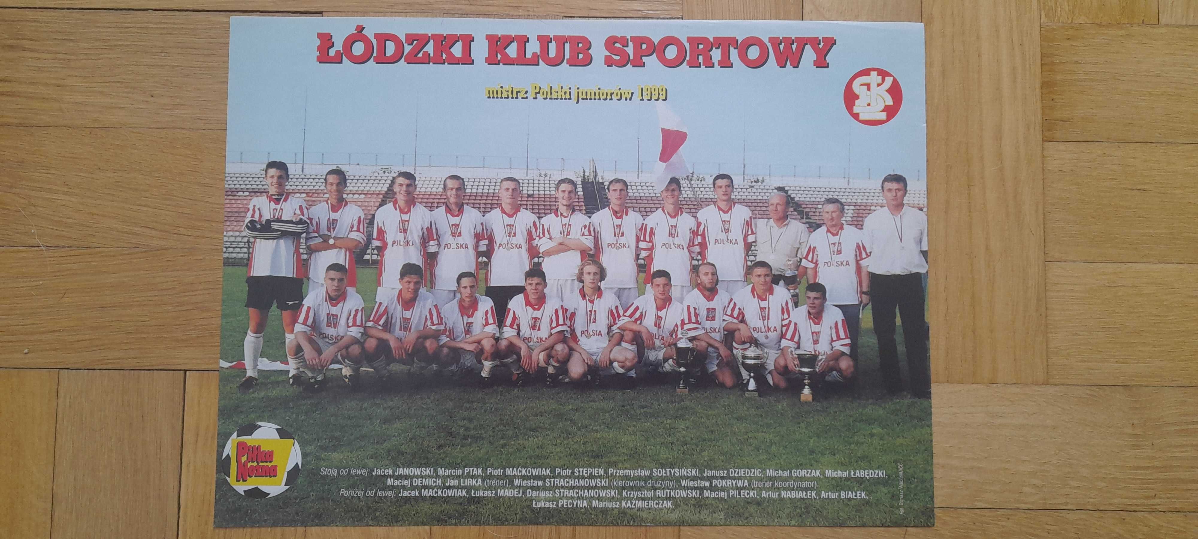 Łódzki Klub Sportowy mistrz Polski juniorów 1999  - plakat