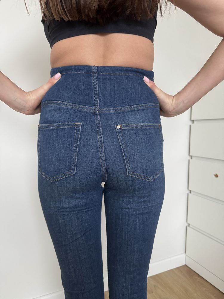 Spodnie ciążowe H&M r. 34 jeansy seria MAMA - nieużywane