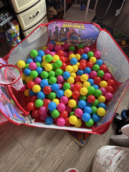 Детская игровая палатка манеж с тоннелем человек-паук ігровий намет