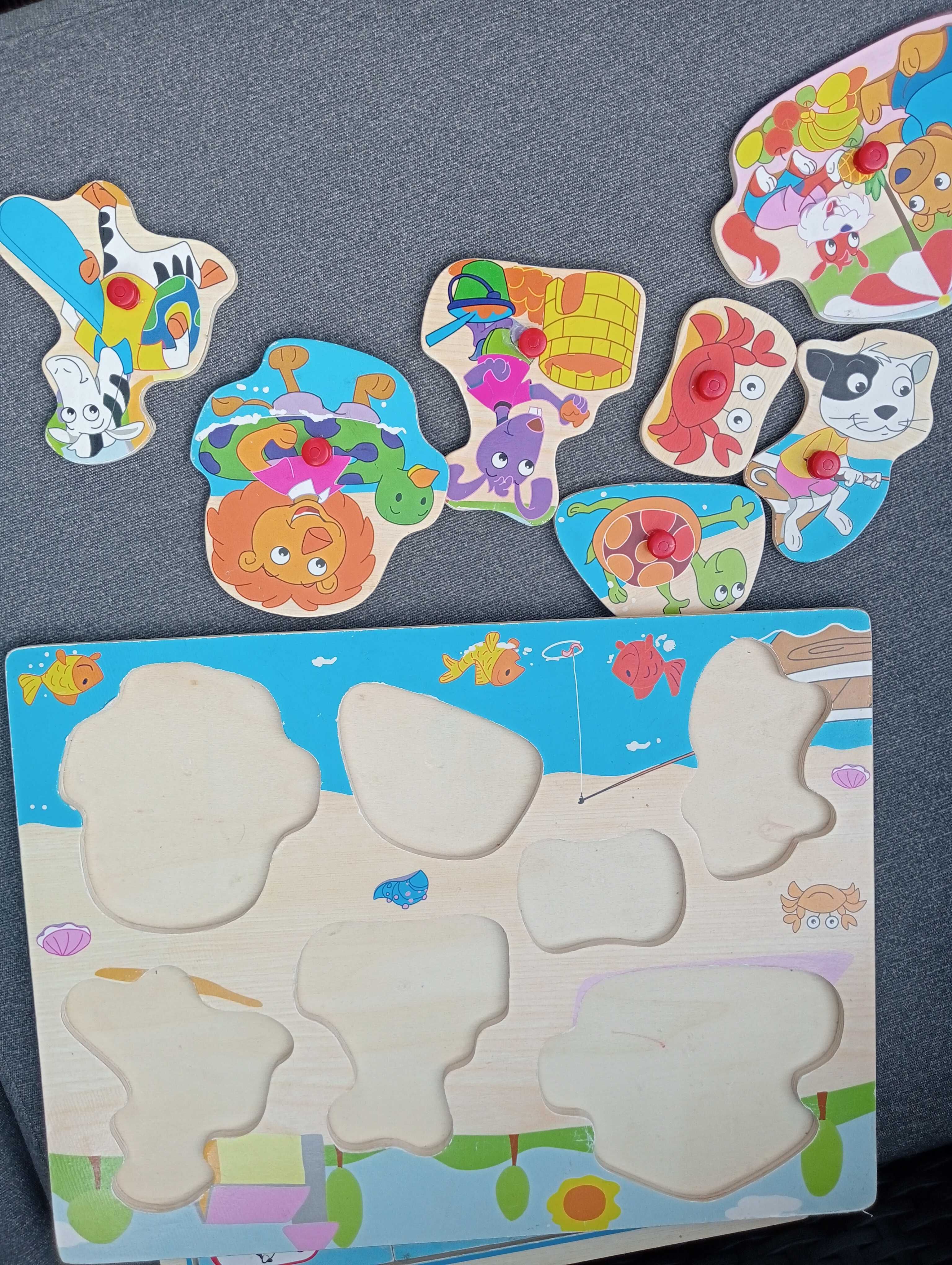 Puzzle, układanki drewniane