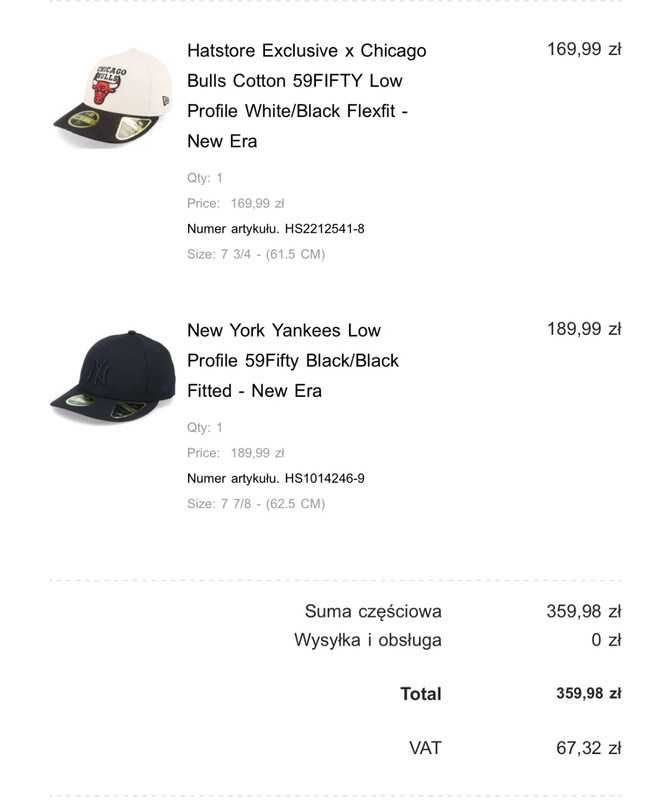 Czapka New Era 59FIFTY Chicago Bulls – rozmiar 7 3/4 (61,5 cm)