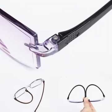 • Dwuogniskowe Okulary do Czytania Plus 2 Blokujące Niebieskie Światło