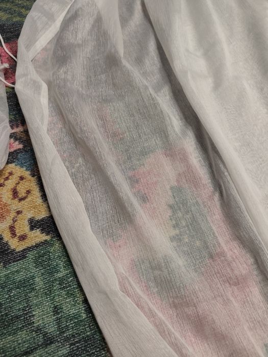 4 x firanka mleczna 140x250 na przelotkach