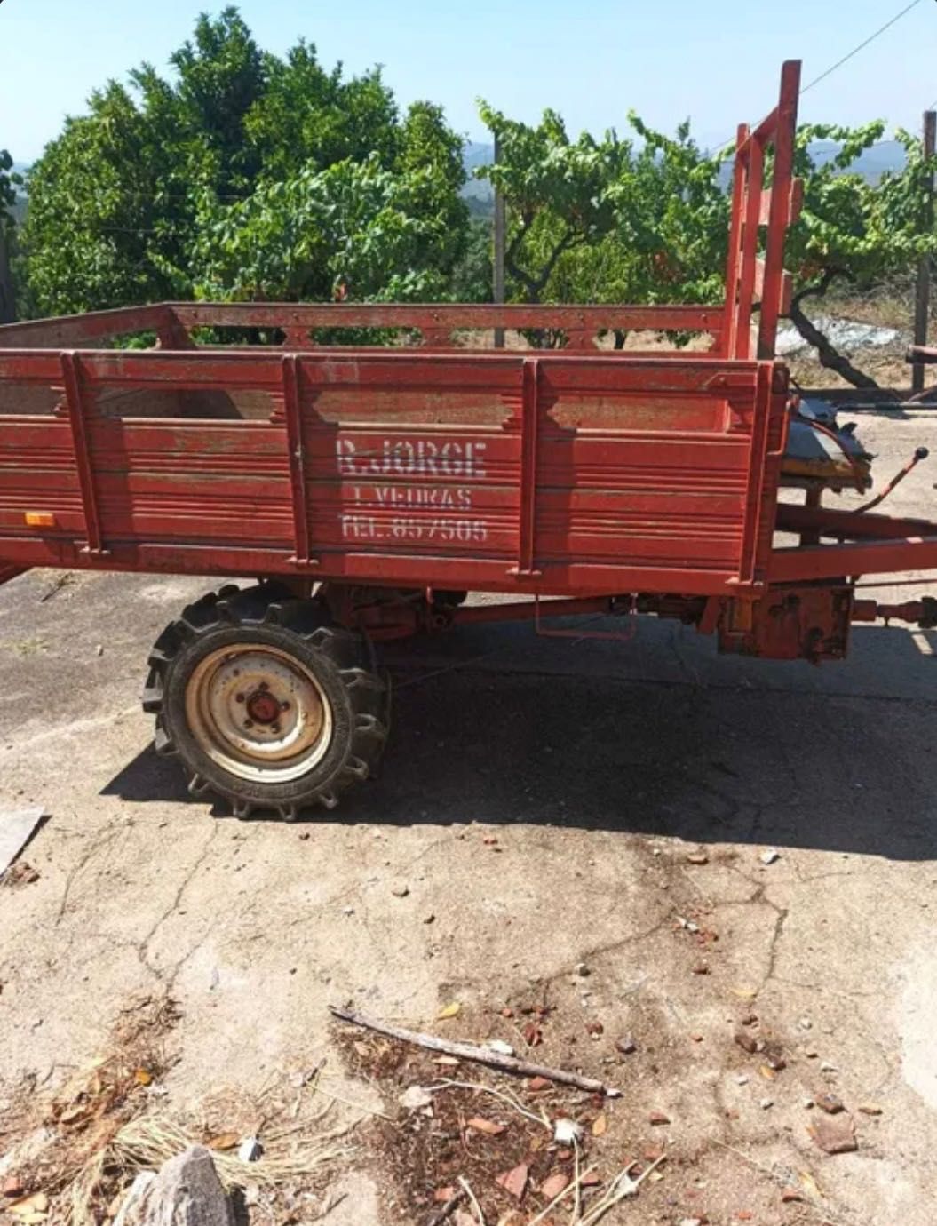 Motocultivador/Tractor Articulado com Reboque