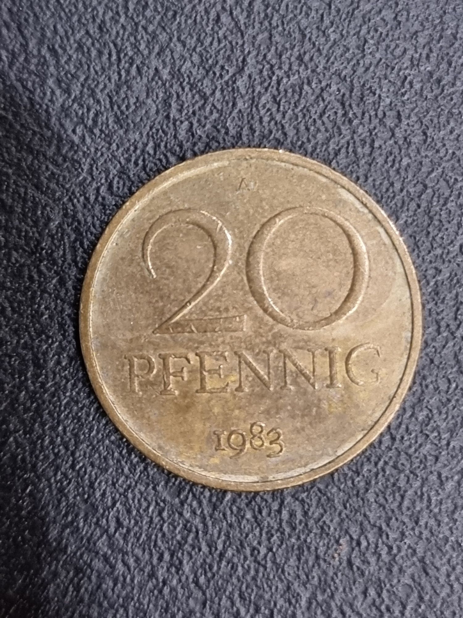 Moneta 20 pfennig DDR 1983 rok.