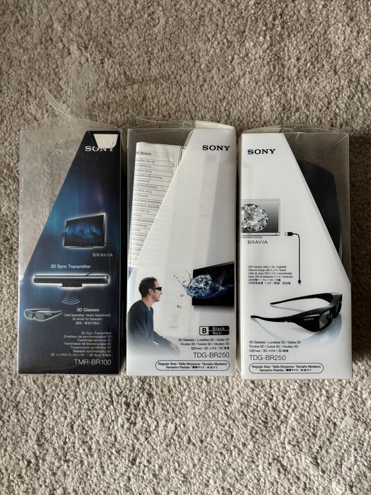 Okulary Sony 3D nowe TDG-BR250 + transmiter
