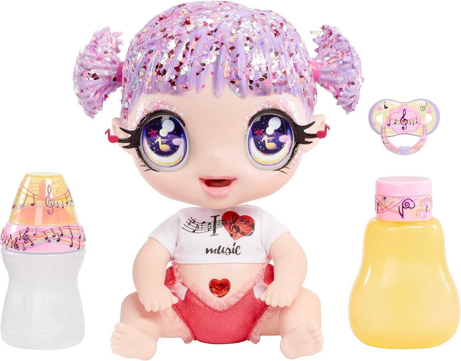 Кукла пупс Глитер Бебис Мелодия MGA Glitter Babyz Melody Highnote