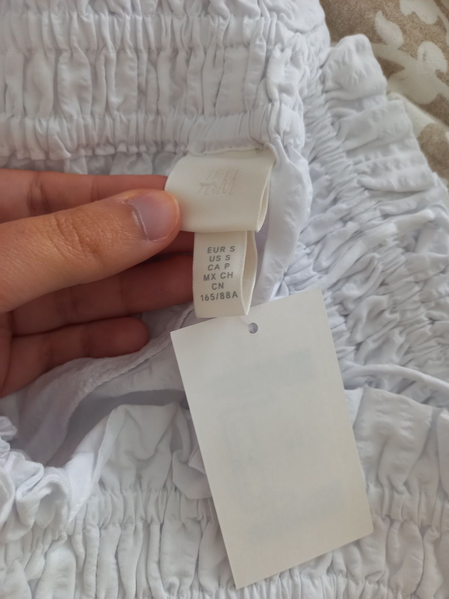 Vestido comprido verão branco H&M novo