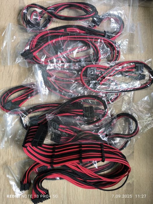 Zestaw okablowania modularnego zasilacze Seasonic i Asus