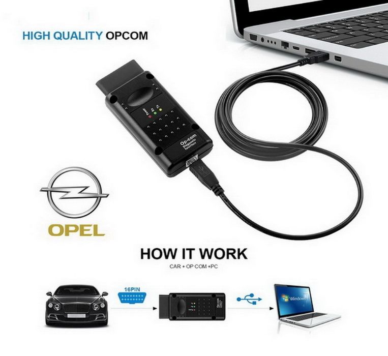 Авто сканер OP-COM Profession Ver 1.70 для Opel ОБД2 (Перепрошиваемый)