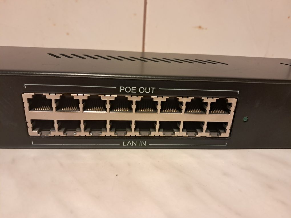 Zasilacz PoE 8p RACK 19