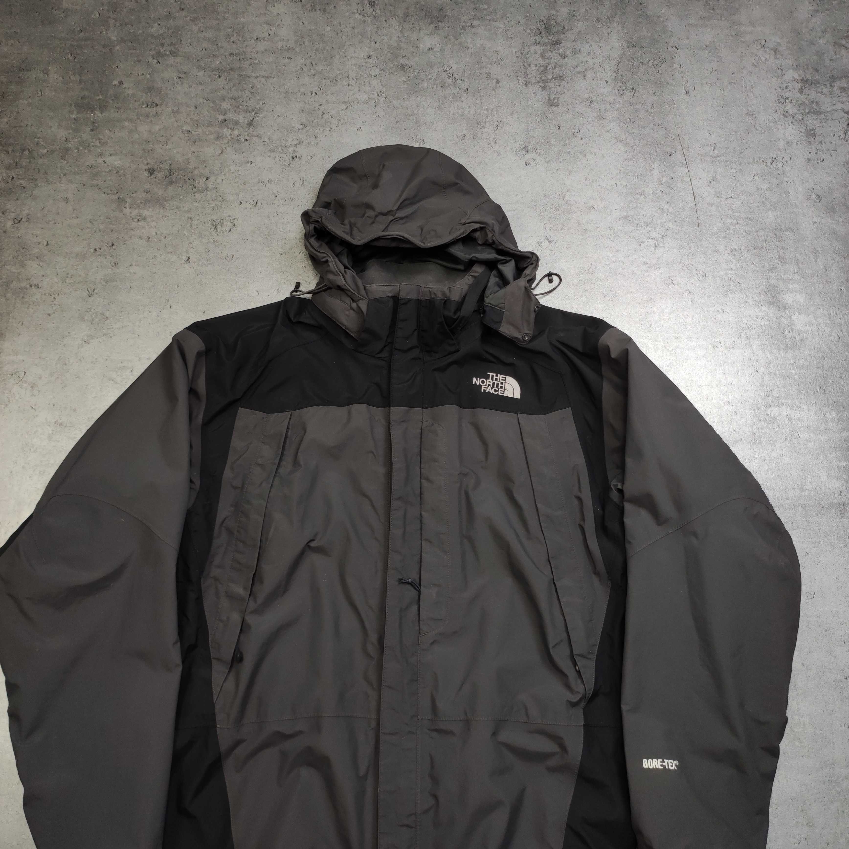 MĘSKA Kurtka Przejściowa Suwak Kaptur TNF The North Face Gore-Tex Logo