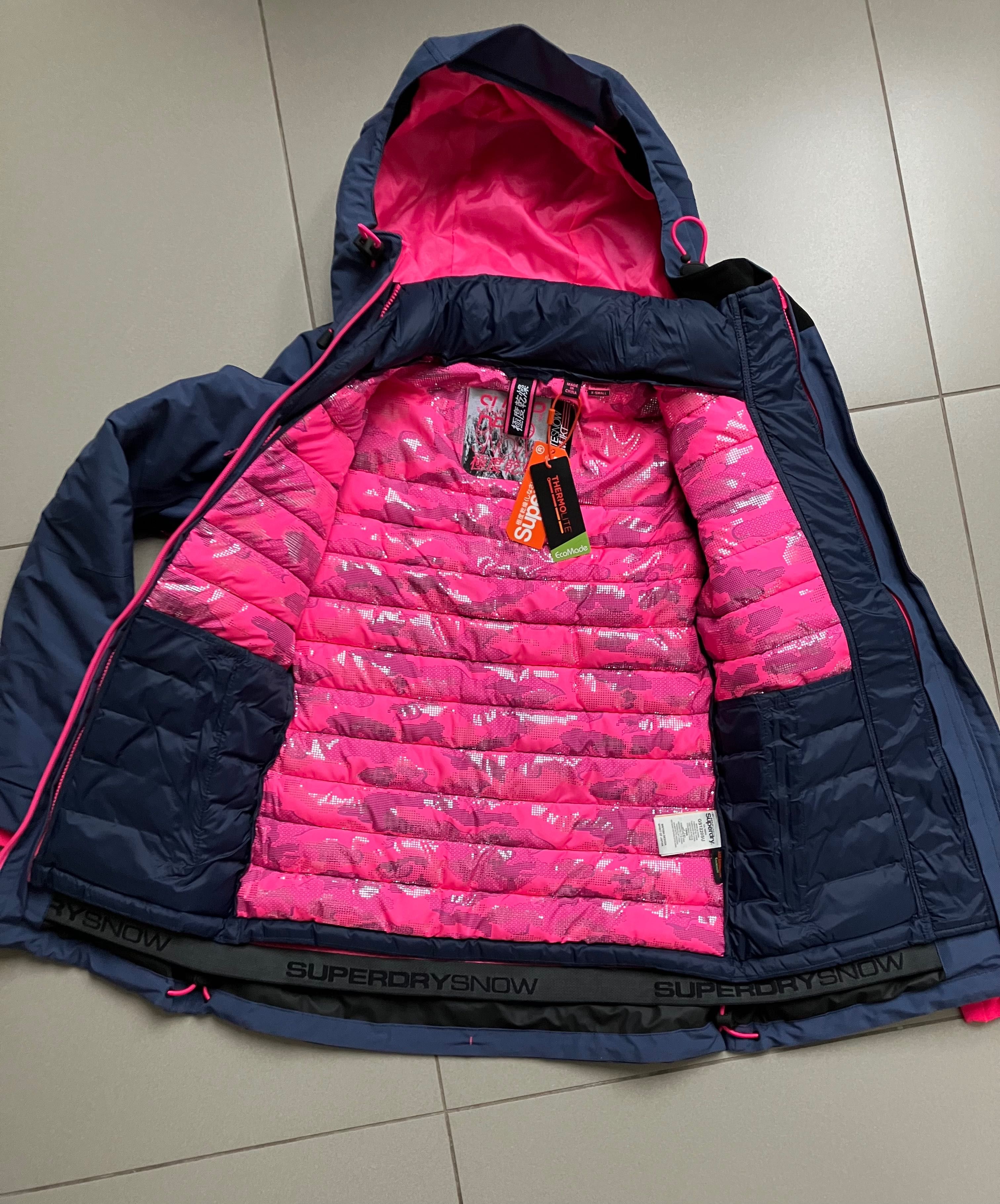 Nowa Superdry 2 w 1  kurtka narciarska