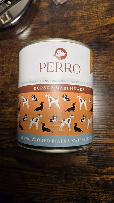 Karma dla psa mokra Perro Dorsz z marchewką 11x800g