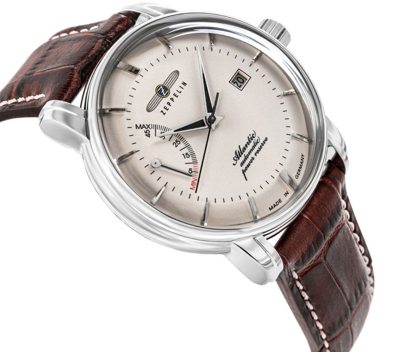 zegarek męski zeppelin atlantic automatic power reserve  8462-5 + box