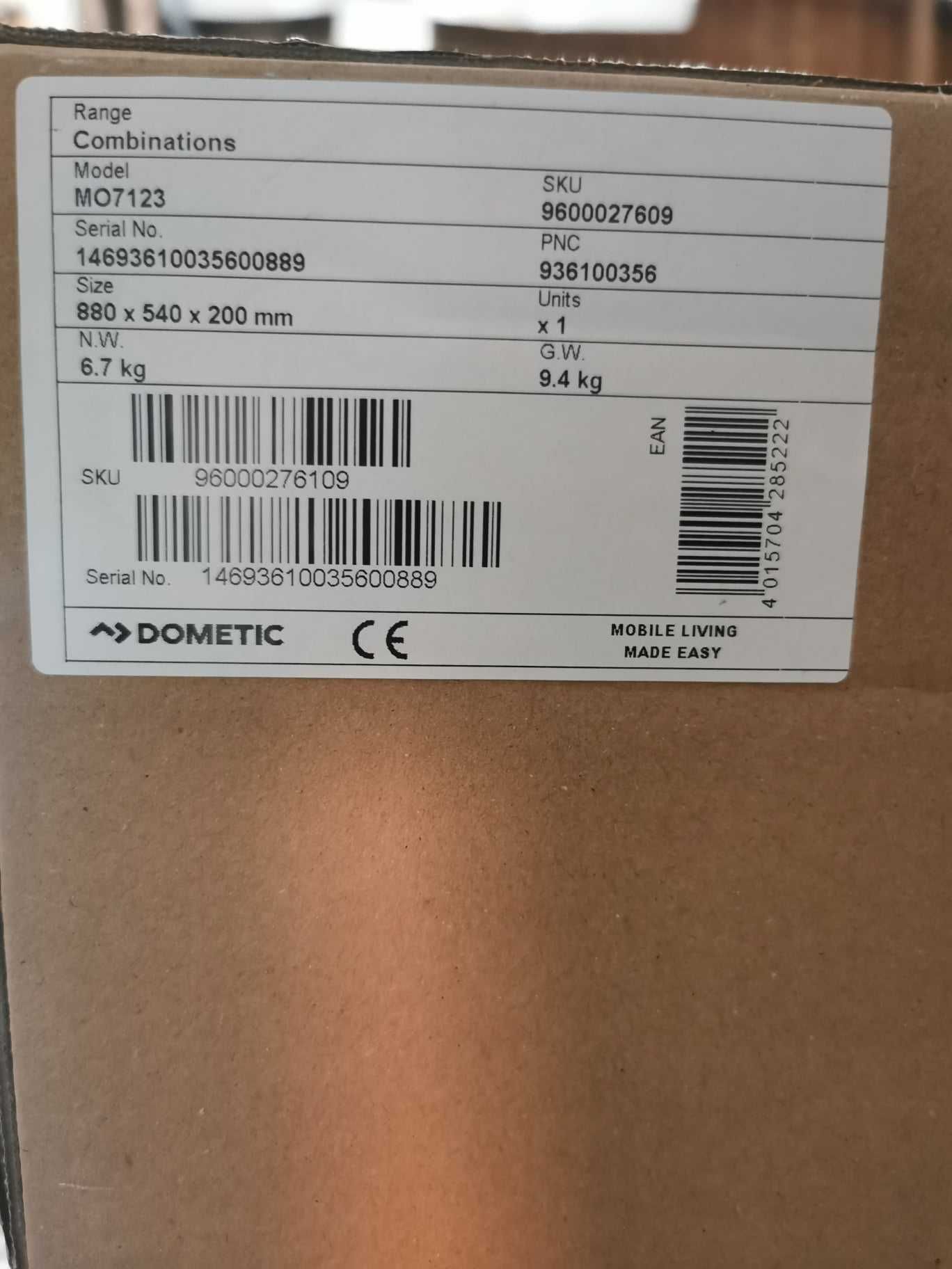 Kuchenka gazowa Dometic z umywalka do przyczepy/Kamper itp.
