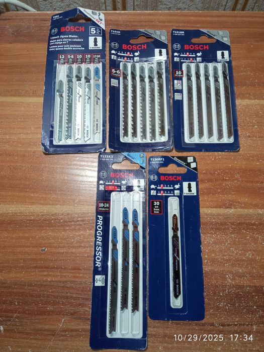 ЛОТ: НОВІ Пилки Полотна Bosch для Лобзика (дерево пластик ДСП ДВП) США