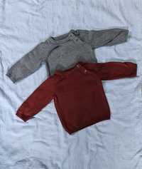 Dwa sweterki niemowlęce H&M 68