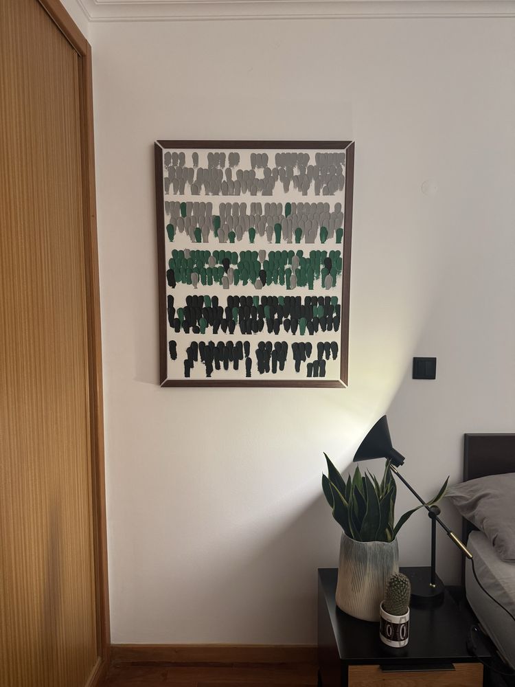 Quadro abstrato 92X73cm