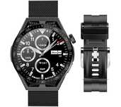 smartwatch  rubicon rnce88-2 czarny- czarny pasek silikonowy + czarna