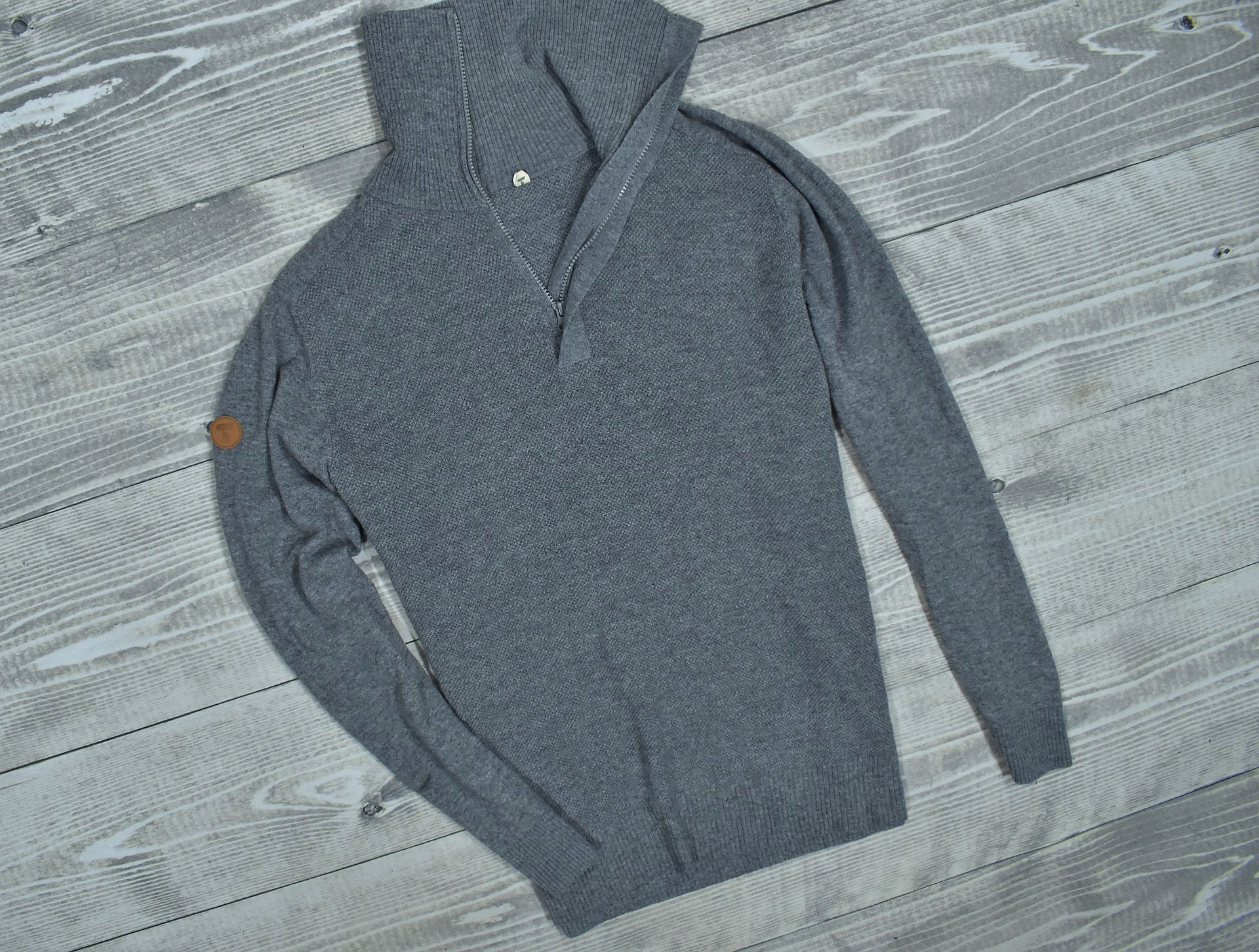 Tufte Męski Wełniany Sweter Trekkingowy Half Zip Xxl