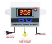 Controlador Temperatura Digital Termóstato 110 / 220V AC XH-W3001 Novo
