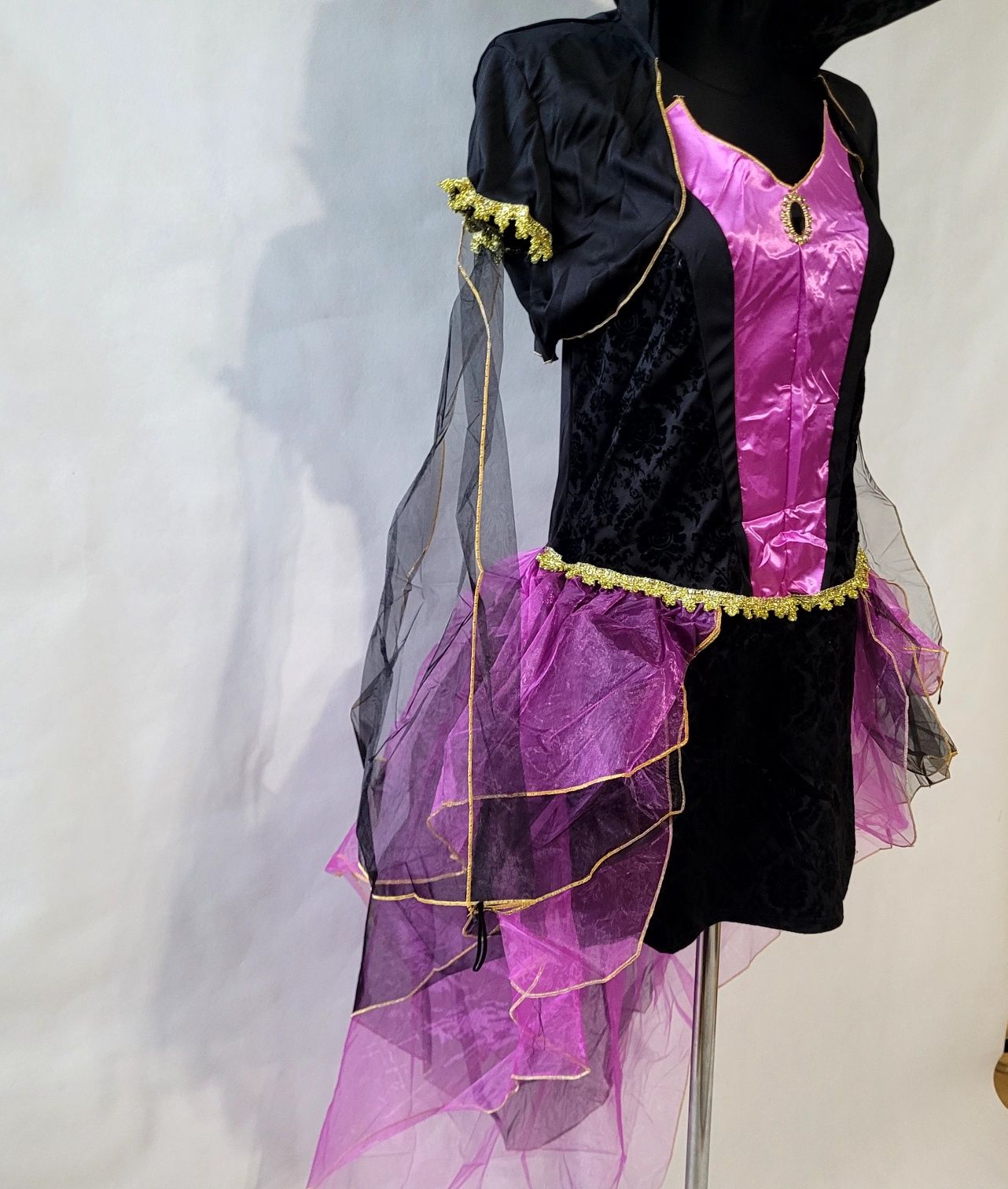 Nowa suknia z bolerkiem  na Halloween, Karnawal, rozm.L.
