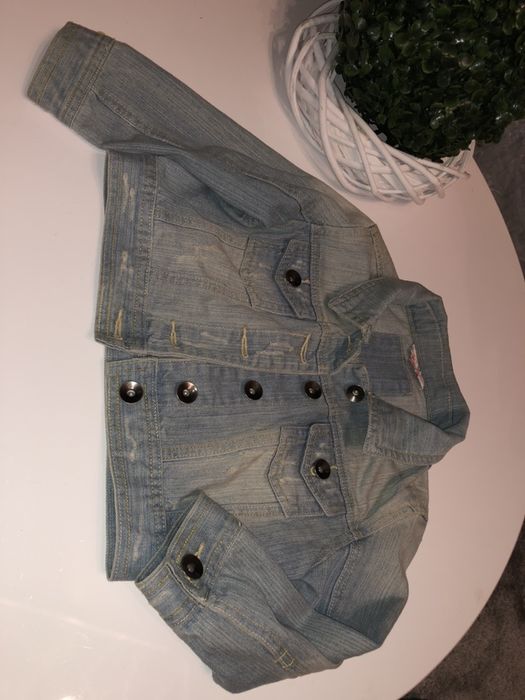 Bluza jeans krótka 9/10 lat