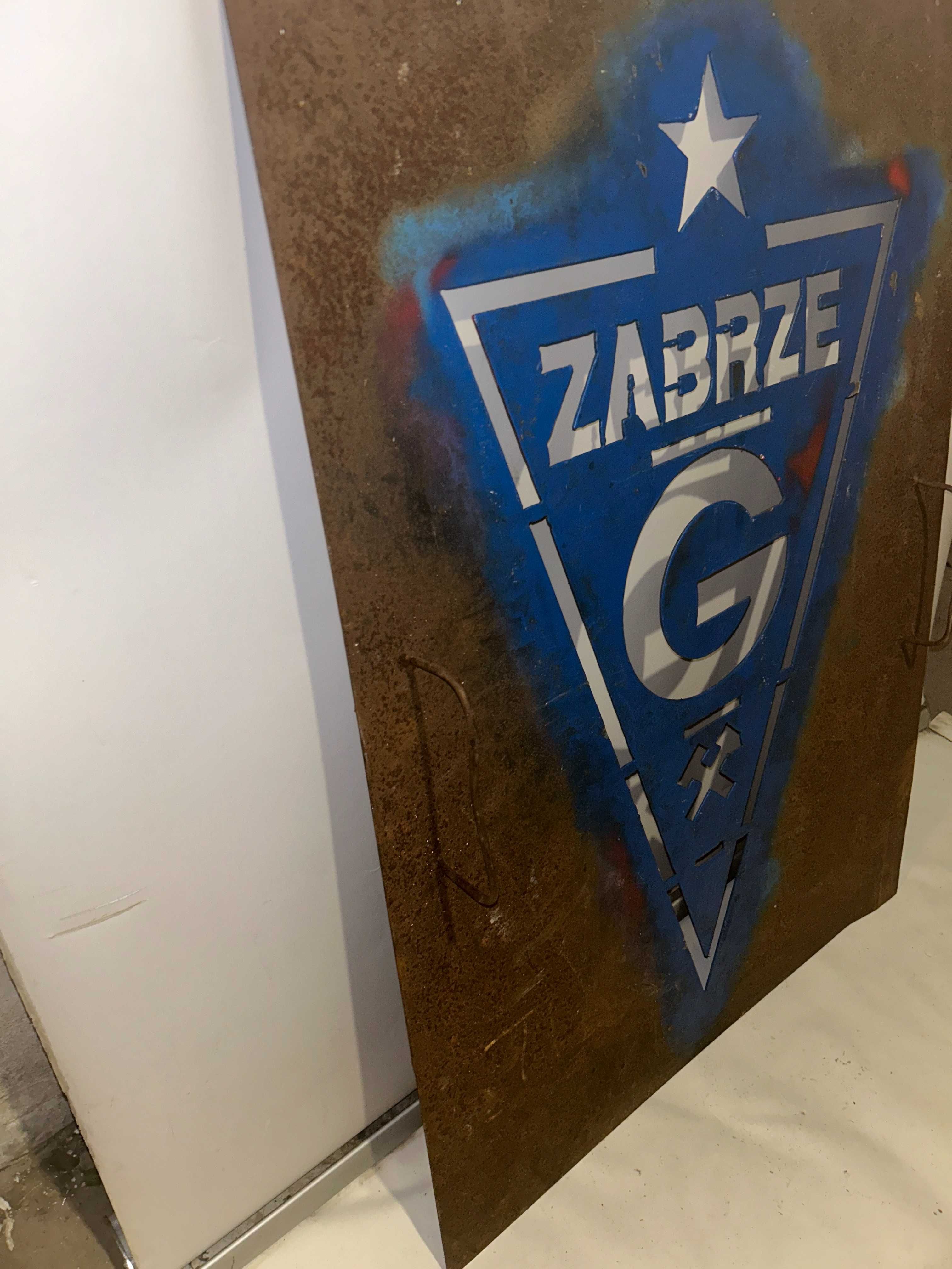 Pamiątka,metalowa GÓRNIK ZABRZE - 70 x 97 cm