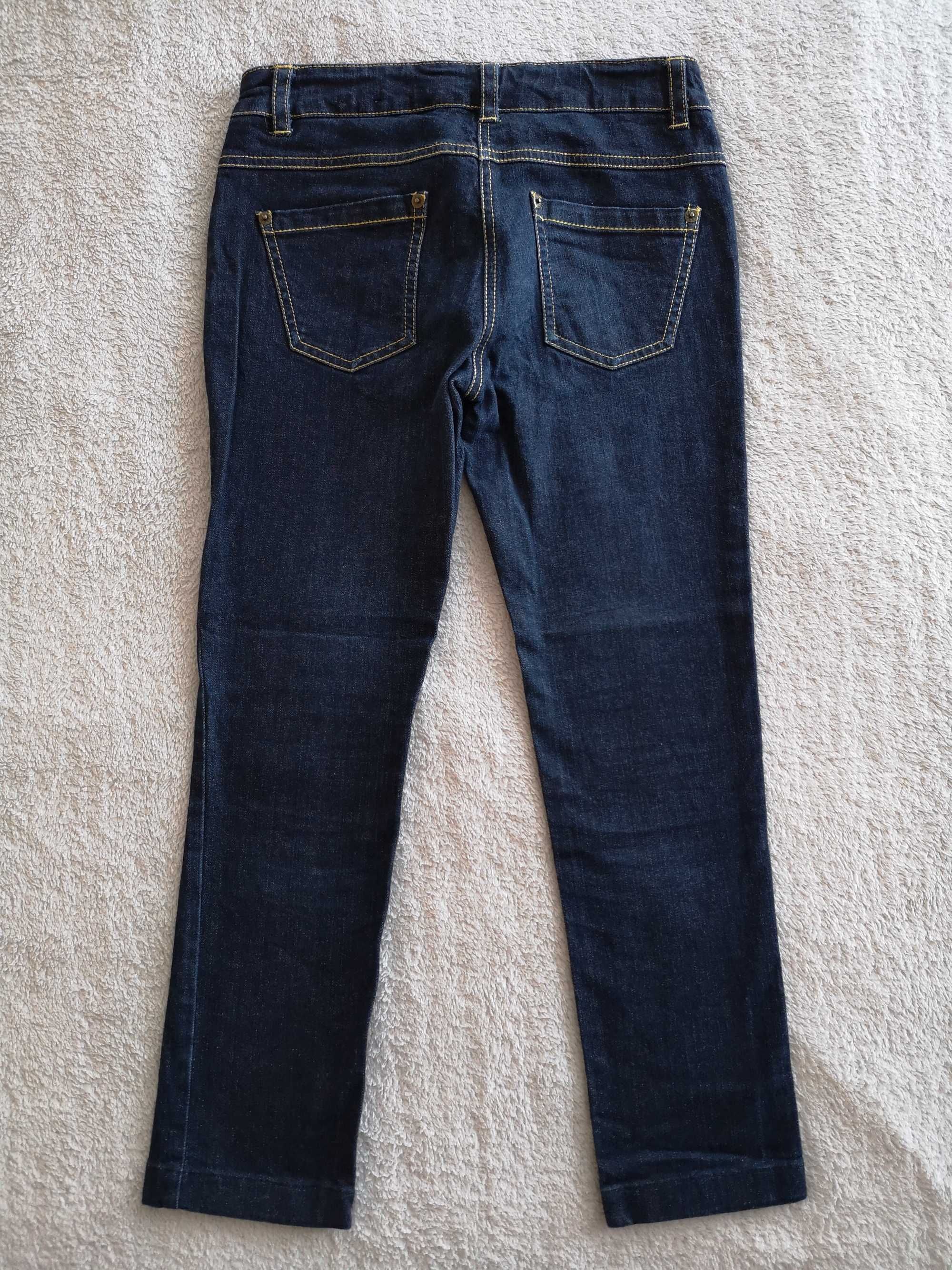 Granatowe spodnie jeansowe jeansy Fiftyeight Conbipel 146 - 152 j nowe