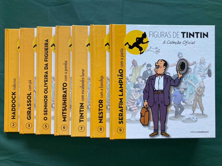 A Coleção Oficial - Figuras de Tintin - 66 livros (incompleta)