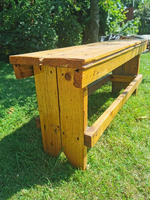 Ławka ogrodowa ławeczka ława drewniana taras balkon ogord