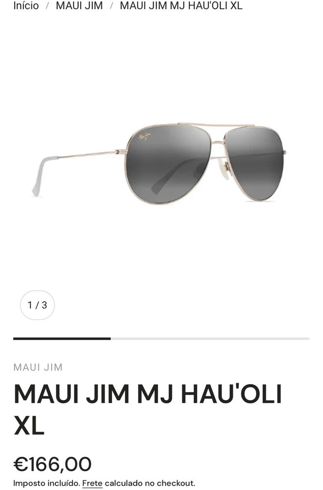 Oculos praticamente novos da maui gim com cai