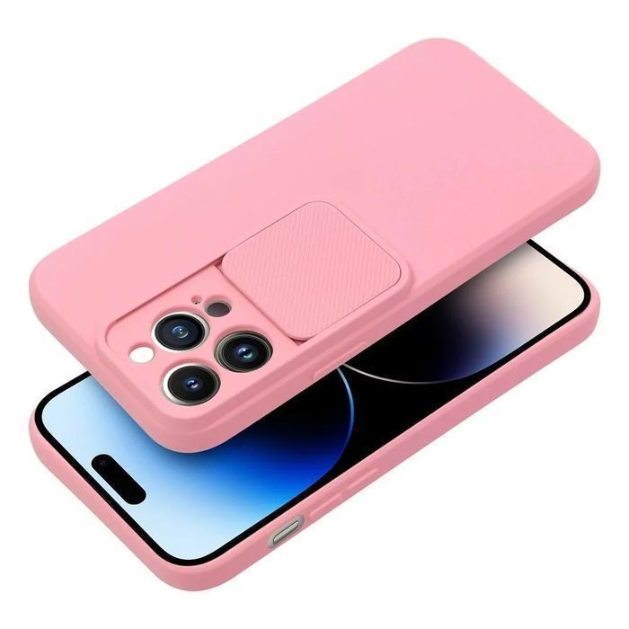 Etui Futerał Slide Do Apple Iphone 15 Plus Jasnoróżowy