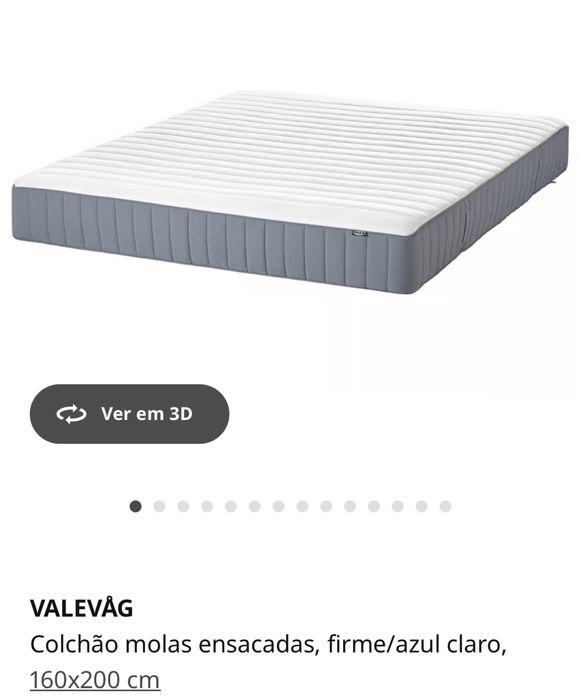 Cama Malm+colchão Valevag Ikea 160x200