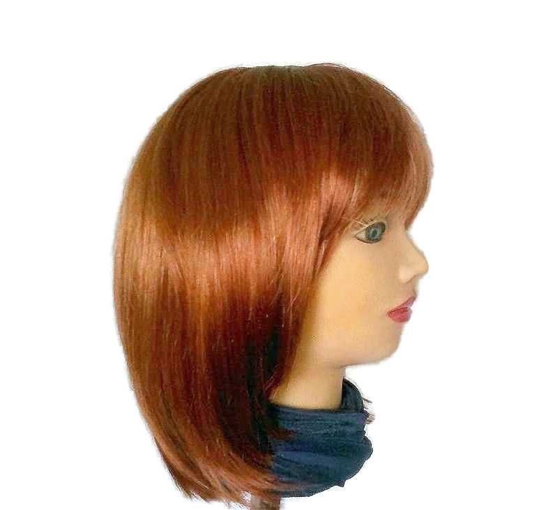 Peruka BJ315 kolor cynamonowy blond / rubin + siateczka gratis!