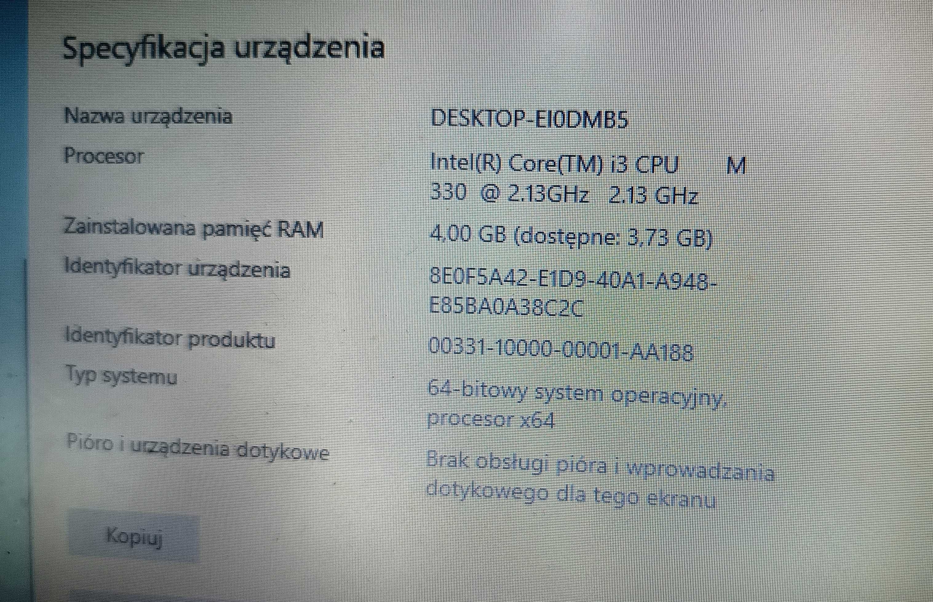 Toshiba Tecra A11-11Q\i3\SSD240GB\4GB RAM\Windows10