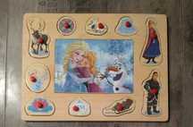 Drewniane puzzle dla dzieci Frozen