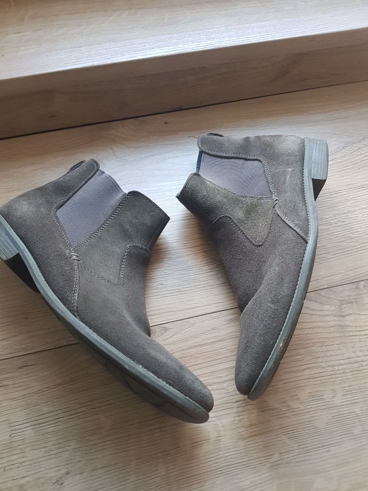 Skórzana buty, pulbuty meskie marki Am Company rozmiar 42