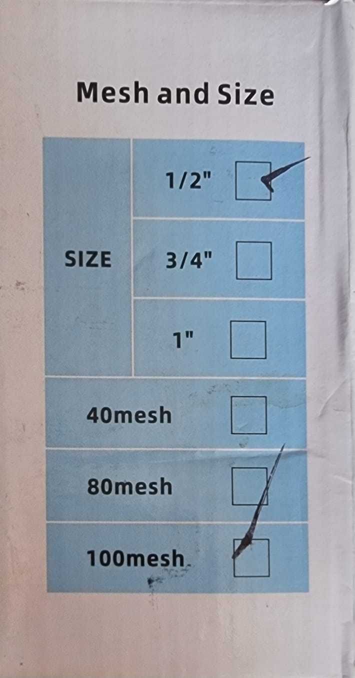 Filtr pompy wodnej 1/2 cala nowy 50% ceny okazja