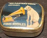 Обменяю Коробочку для граммофонных, патефонних игл "his master's voic