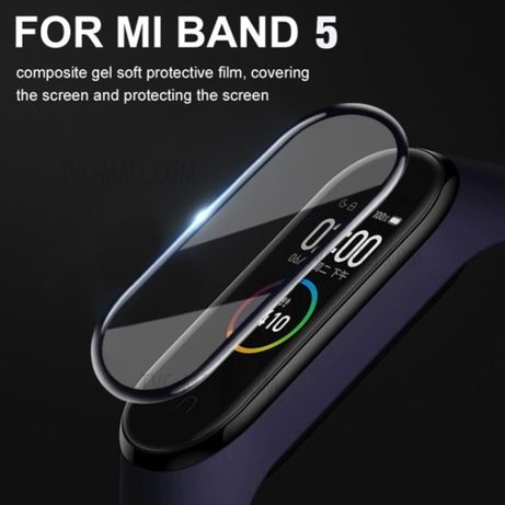 Protector Ecrã plástico 3D  Xiaomi Mi Band 5 Mi Band 6