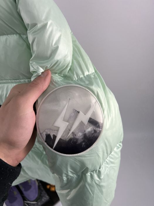 Пуховик 7 MONCLER Fragment Hiroshi Fujiwara Anthemy Green
